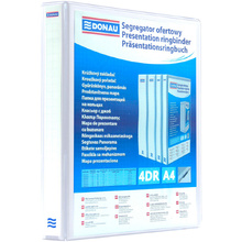Папка на кольцах "Panorama", 4 кольца, А4, белый