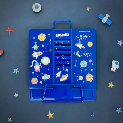 Подставка для книг "Космос", синий - 5