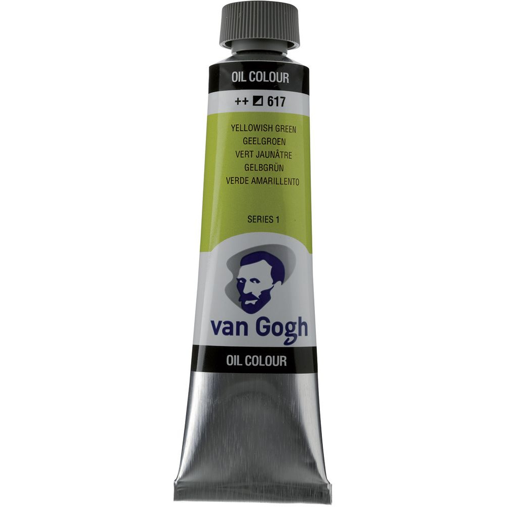 Краски масляные "Van Gogh", 617 желтовато-зелёный, 40 мл, туба
