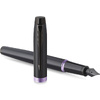 Ручка перьевая Parker "IM Vibrant Rings F315", M, черный, фиолетовый, патрон синий - 3
