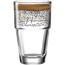 Стакан стеклянный "Solo Latte Macchiato", 410 мл, черный
