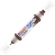 Маркер акриловый "Edding 3D Double Liner", шоколад