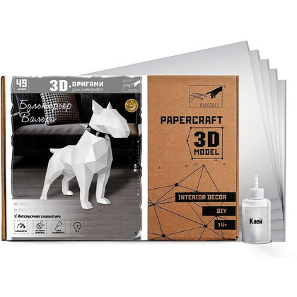 Набор для 3D моделирования "Бультерьер Валера" - 7