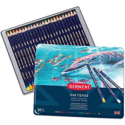 Набор акварельных карандашей "Inktense", 24 цвета