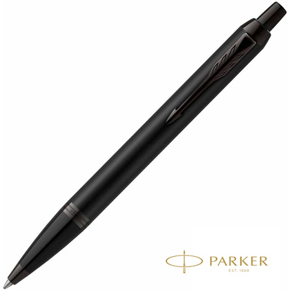 Ручка шариковая автоматическая Parker "IM Achromatic K317", 1.0 мм, черный, стерж. синий