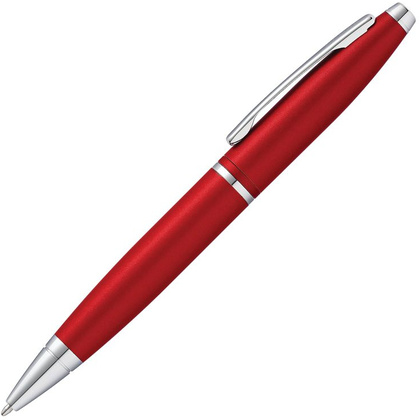 Ручка шариковая автоматическая "Cross Calais Matte Metallic Crimson", 0.7 мм, матовый малиновый, серебристый, стерж. черный - 2