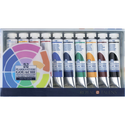 Гуашь "Talens Extra Fine Quality", 10 цветов
