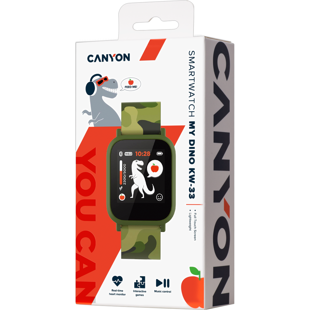 Умные часы "Canyon CNE-KW33GB", зеленый - 5