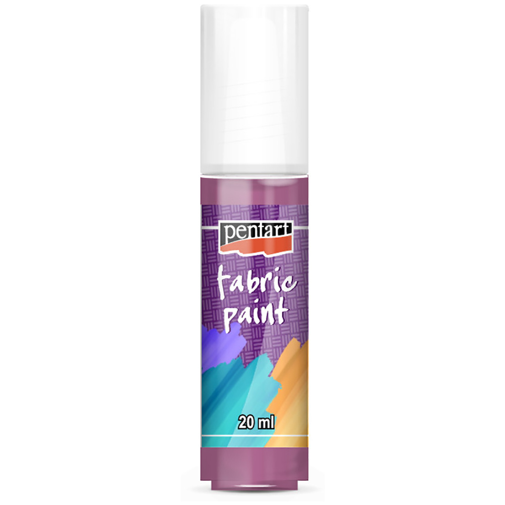 Краски для текстиля "Pentart Fabric paint", 20 мл, малиновый