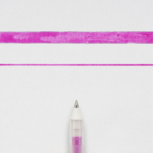 Ручка гелевая "Gelly Roll Glaze", 0.6 мм, прозрачный, стерж. розовый