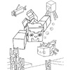 Раскраска "Крутая раскраска для фанатов Minecraft" - 3