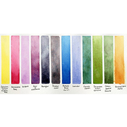 Набор акварели Daniel Smith "Colors of inspiration", 12 цветов, кюветы - 2