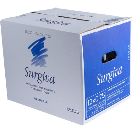 Вода минеральная природная питьевая «Surgiva», 0.75 л., негазированная, 12 бут/упак - 4