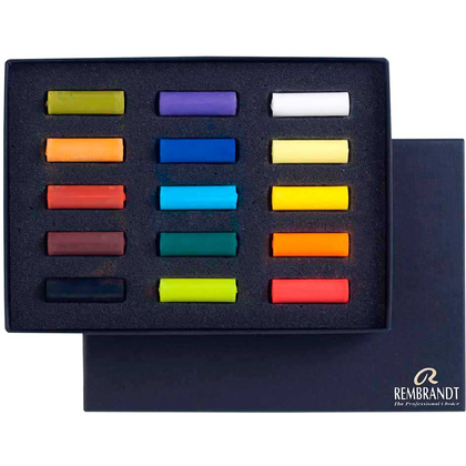 Набор мягкой пастели "Rembrandt Half Pastel" начальный, 15 цветов - 2