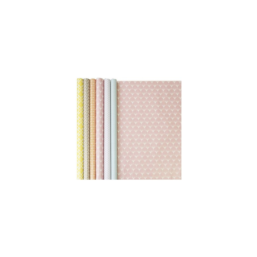 Бумага декоративная в рулоне "Vintage", 2x0.7 м, 60 г/м2, ассорти