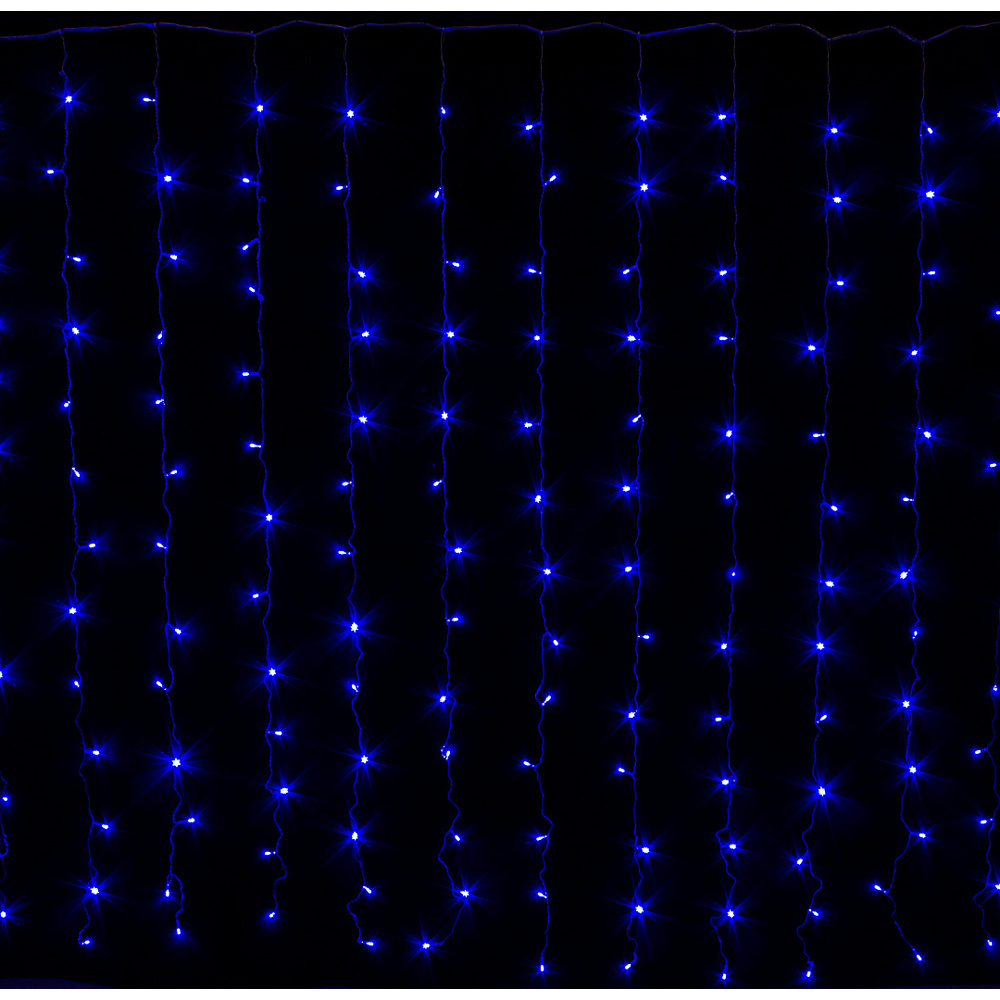 Гирлянда LED "Занавес", 2x2 м, синий