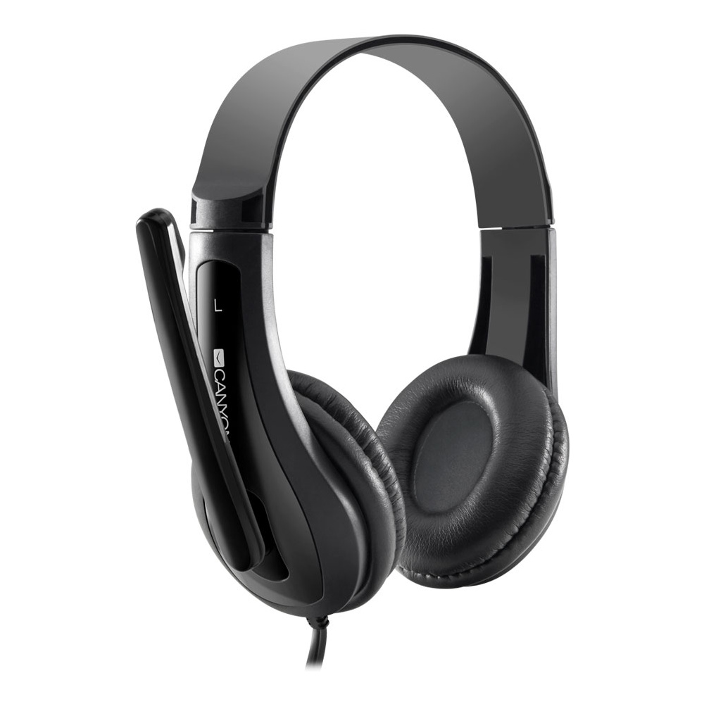 Наушники с микрофоном Canyon "CNS-CHSC1B", черный - 2