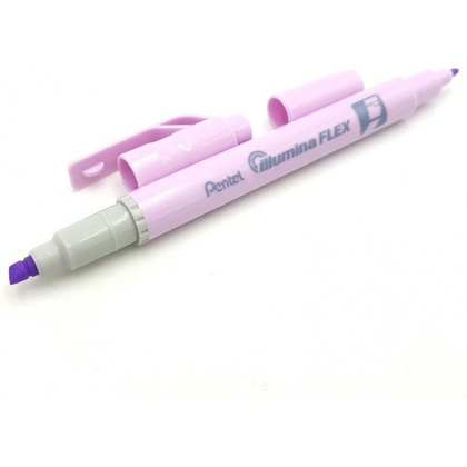 Маркер текстовый двусторонний «Pentel Illumina flex», пастельный, фиолетовый - 4