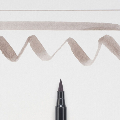 Маркер акварельный "Koi Color Brush", теплый серый - 2