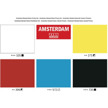 Набор красок акриловых "Amsterdam" базовый, 5 цветов
