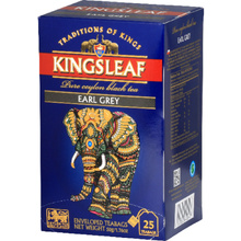 Чай Kings Leaf "Earl Grey", 25 пакетиковx2 гр, черный