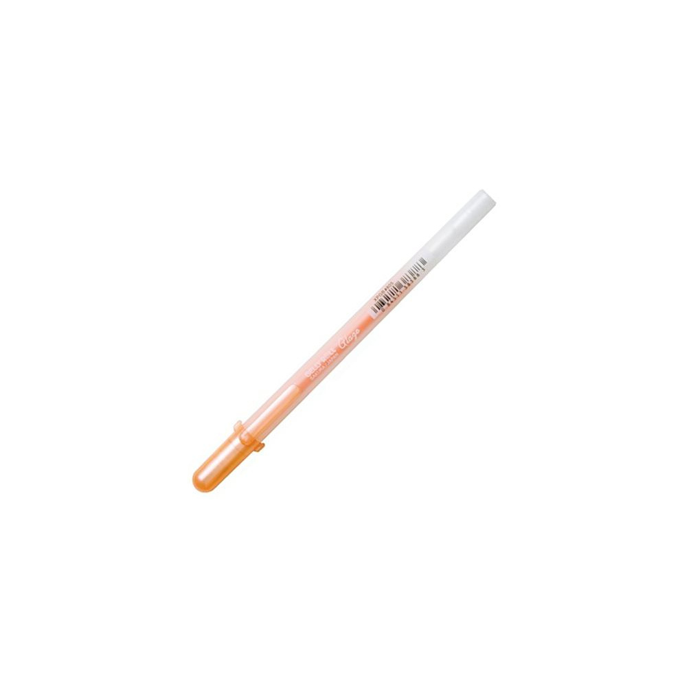 Ручка гелевая "Gelly Roll Glaze", 0.6 мм, прозрачный, стерж. оранжевый