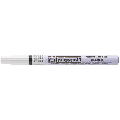 Маркер перманентный "Pen-Touch", EF, белый - 3