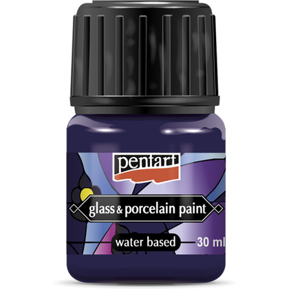 Краски для стекла и керамики "Pentart Glass&Porcelain", 30 мл, фиолетовый
