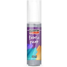 Краски для текстиля "Pentart Fabric paint", 20 мл, серый