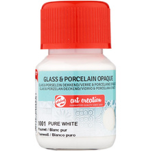 Краски декоративные "GLASS&PORCELAIN OPAQUE", 30 мл, белый