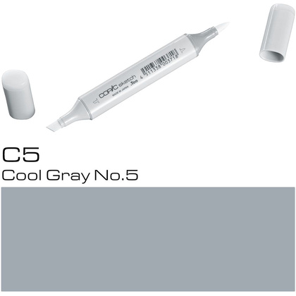 Маркер перманентный "Copic Sketch", C-5 холодный серый №5