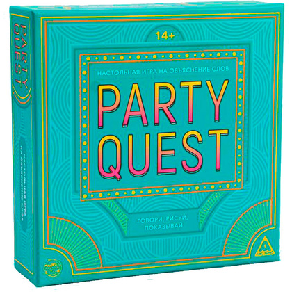 Игра настольная "PARTY QUEST. Говори, рисуй, показывай" 