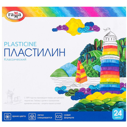 Пластилин "Классический", 24 цвета