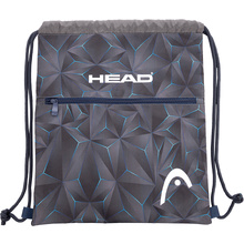 Мешок для обуви "Head 3D blue", 45x38 см, чёрный