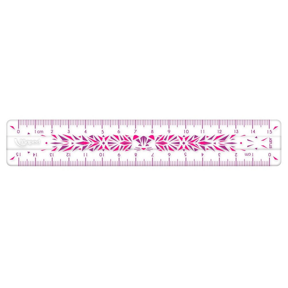 Линейка Maped "Unbreakable Fancy", 15 см, ассорти - 2