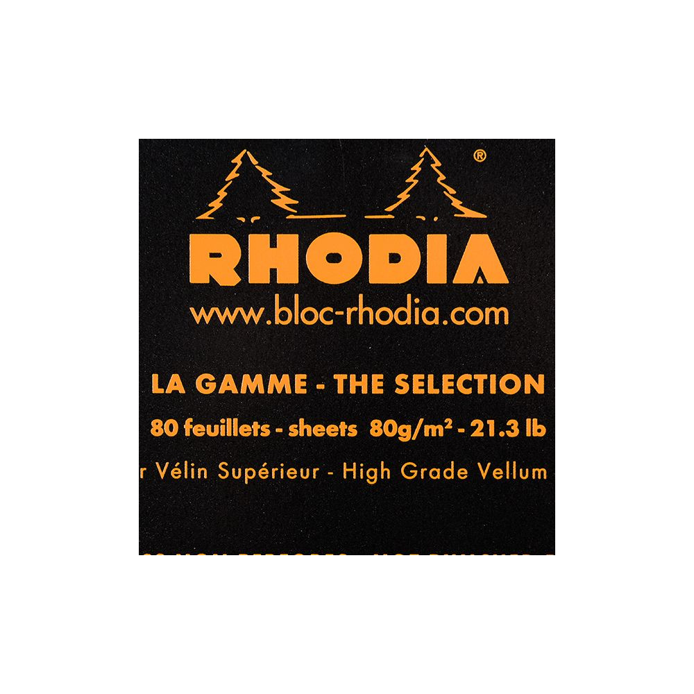 Блокнот "Rhodia", A4, 80 листов, клетка, черный - 3