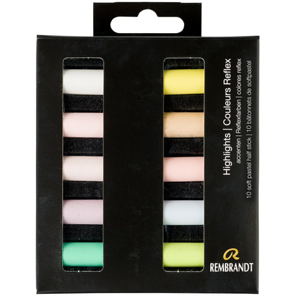 Набор мягкой пастели "Rembrandt Half Pastel", 10 цветов, светлые