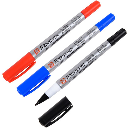 Маркер перманентный "Identy-Pen" двухсторонний, черный - 4
