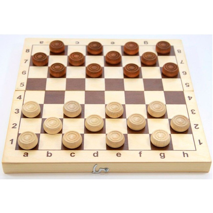 Игра настольная "Шашки деревянные"