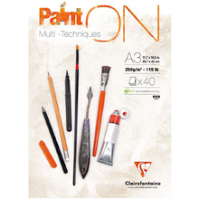 Блок-склейка "Paint'On", А3, 250 г/м2, 40 листов