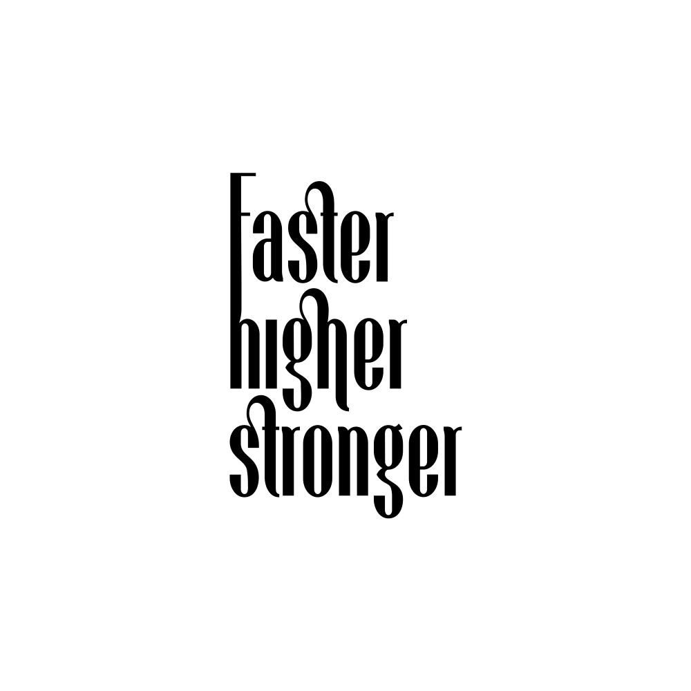 Костер для стаканов "Faster higher stronger" - 2