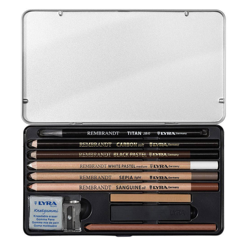 Набор "Rembrandt sketching set", 11 предметов, в металлическом футляре - 2