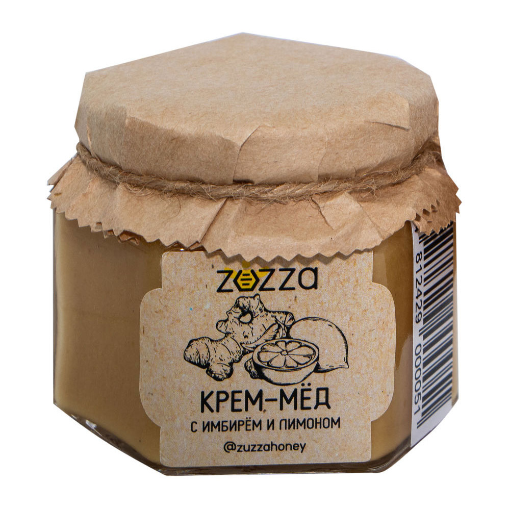 Мед-крем "Zuzza", имбирь, лимон, 150 г - 3