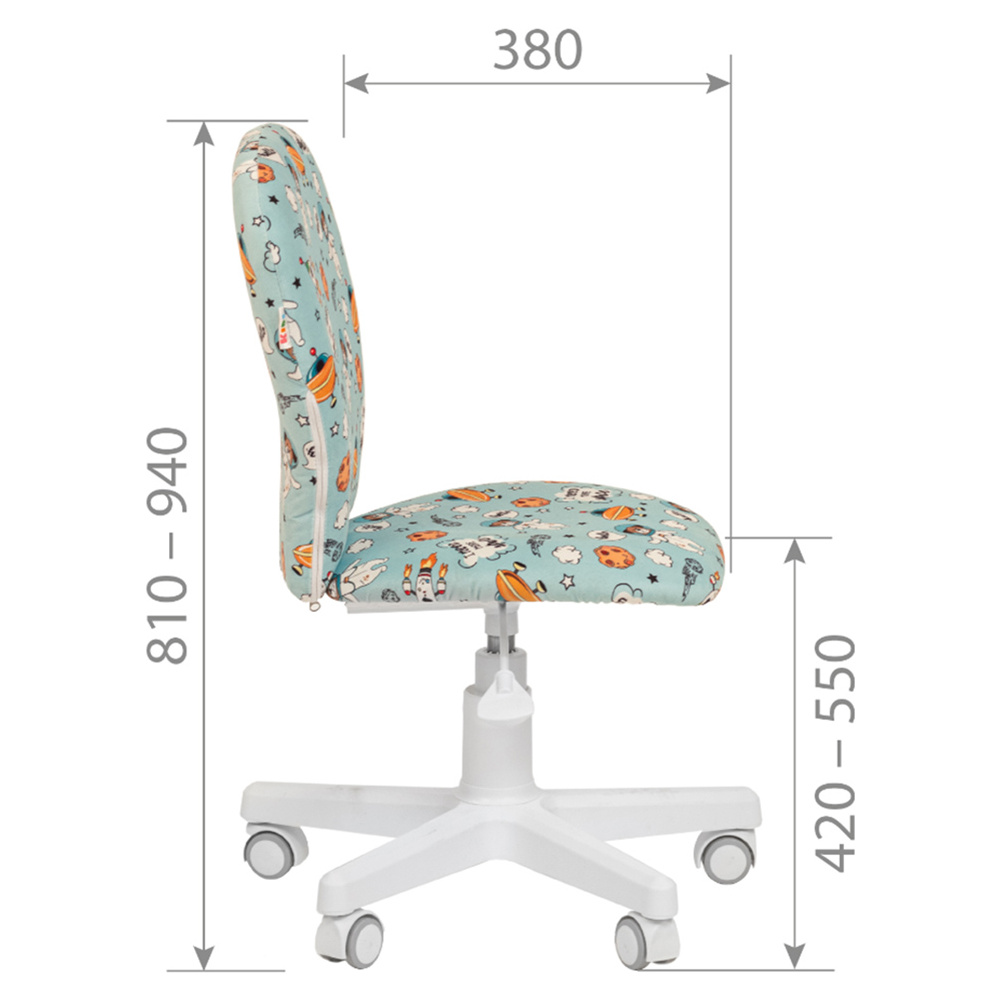Кресло для детей "Chairman Kids 105" Space, ткань - 5