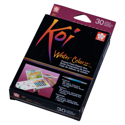 Краски акварельные "Koi Water Colors", 30 цветов  - 5