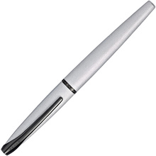 Ручка-роллер "Cross ATX Brushed Chrome", 0.7 мм, серебристый, черный, стерж. черный