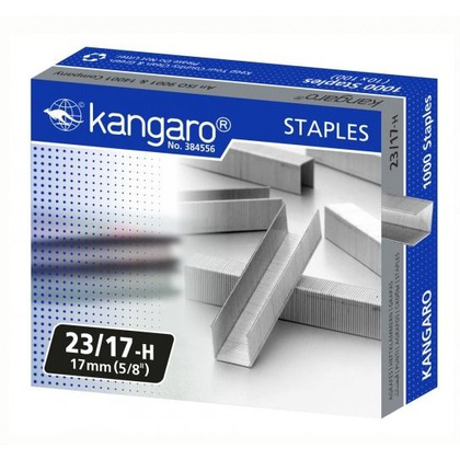 Скобы "Kangaro", 23/17, 1000 шт, металлик - 6