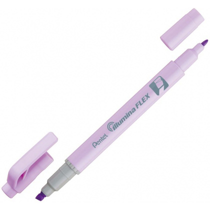 Маркер текстовый двусторонний «Pentel Illumina flex», пастельный, фиолетовый - 3