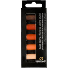 Набор мягкой пастели "Rembrandt Half Pastel", 5 цветов, сиены