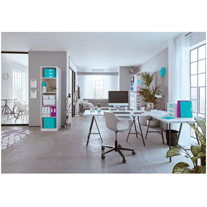 Подставка для канцелярских мелочей и смартфона "Leitz WOW", 90x100x101 мм, фиолетовый, белый - 4